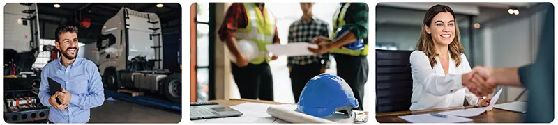 Standard business visa credit card, mobile view photo collage