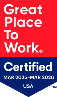 Great place to work company badge 2025