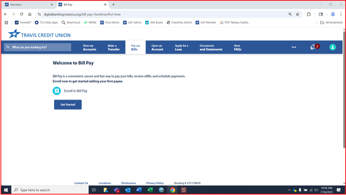 step 1 start enrollment