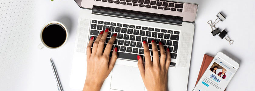 Mortgage blog banner, mobile view, Travis CU